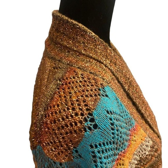 Alfred Dunner Earth tone Multicolored Open Cardigan Size 1X‎ - Picture 8 of 8